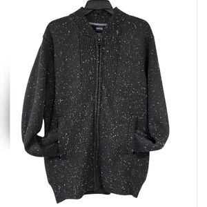 Buffalo David Bitton Black And White Zip Up Jacket Size XL New With Tags